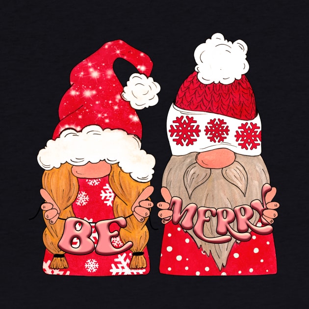 Be Merry Christmas Gnomes by Designs by Ira